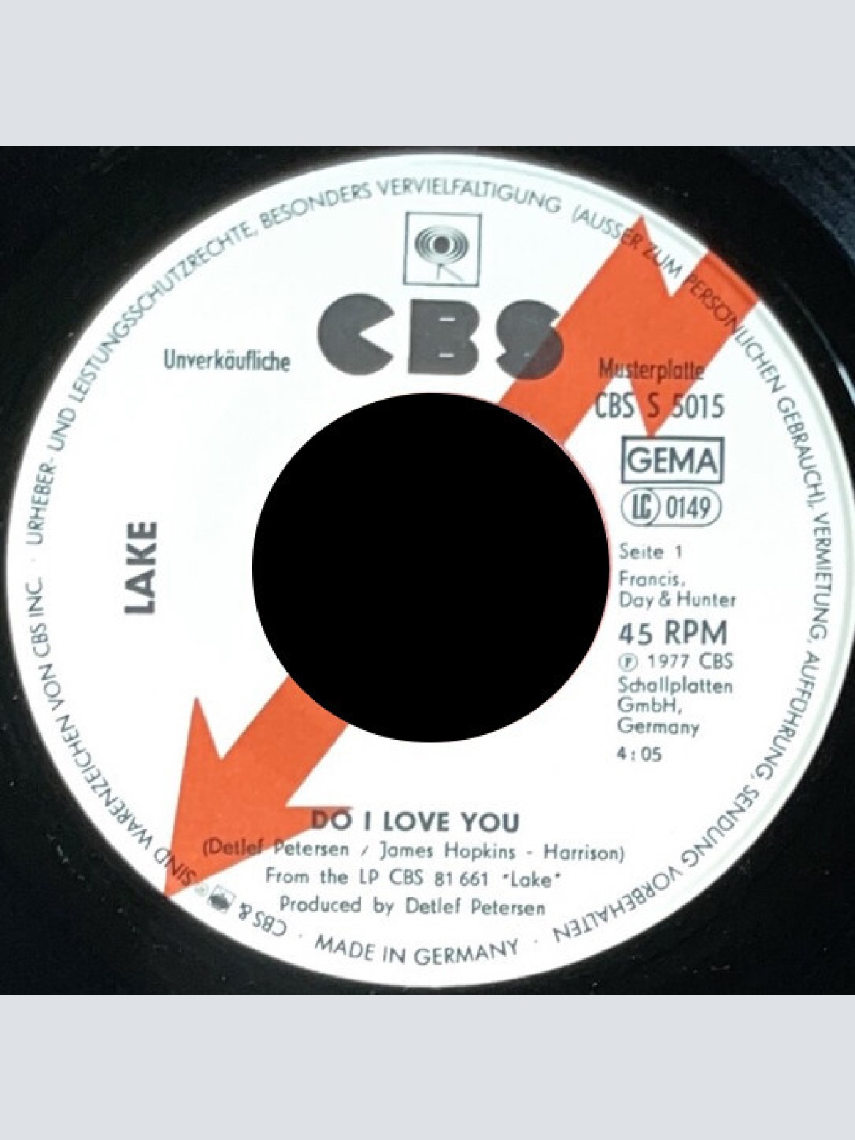 7", Single, Promo Lake (2) - Do I Love You