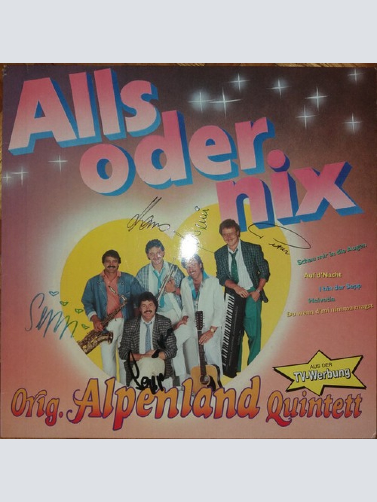 LP, Album Orig. Alpenland Quintett - Alls Oder Nix