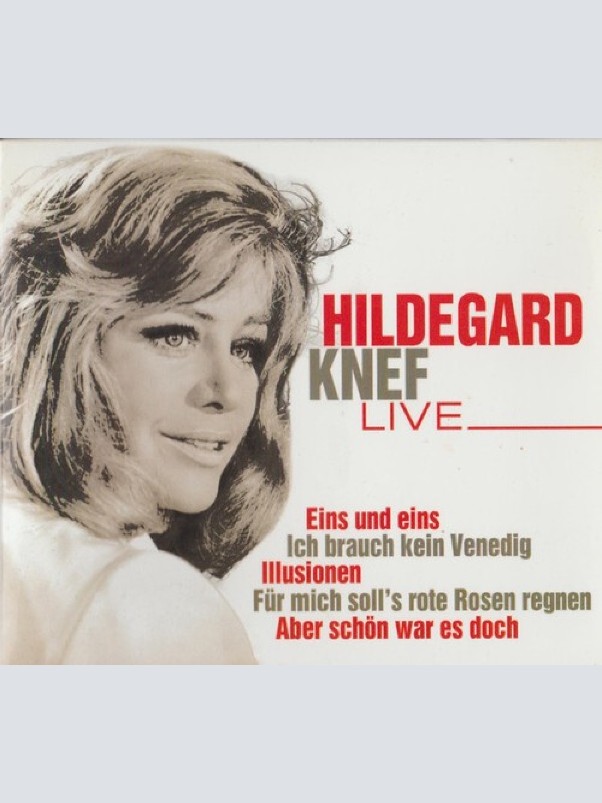 CD, Album, RE Hildegard Knef - Live