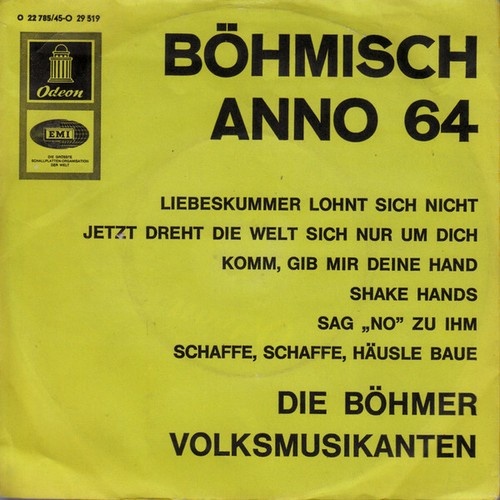 7", Mono, Mixed Die Böhmer Volksmusikanten* - Böhmisch Anno 64