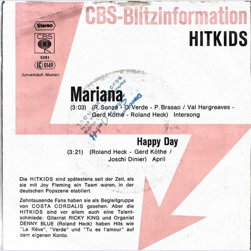 7", Single, Promo Hitkids* - Mariana