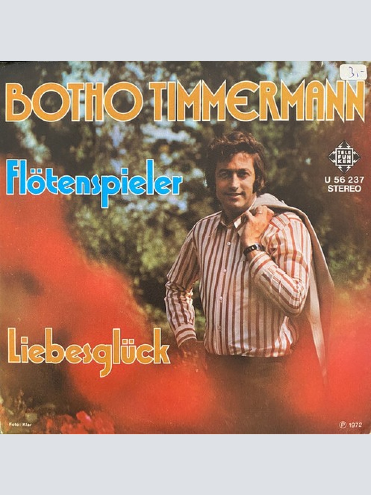 7", Single, Promo Botho Timmermann - Flötenspieler / Liebesglück