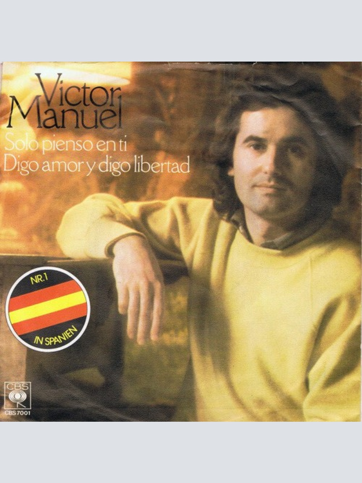 7", Single, Promo Victor Manuel* - Solo Pienso En Ti / Digo Amor Y Digo Libertad