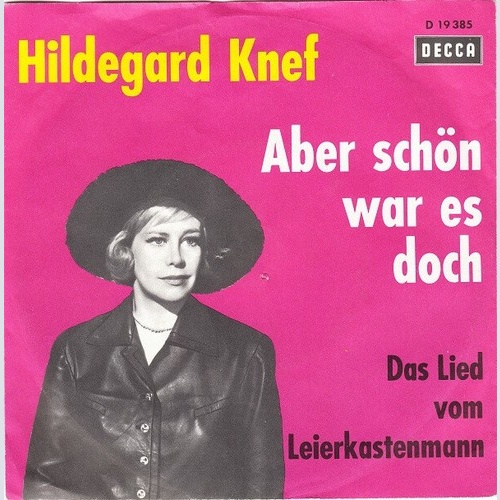 7", Single Hildegard Knef - Aber Schön War Es Doch