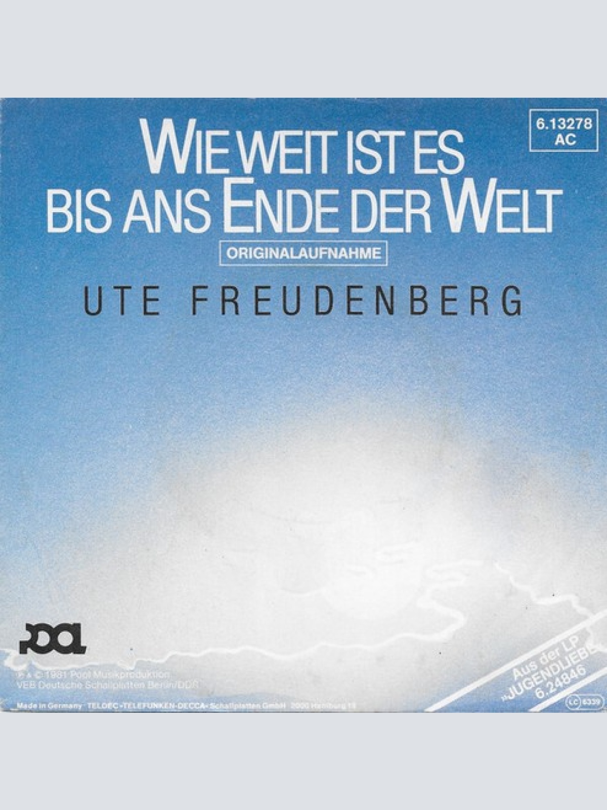7", Single, Promo Ute Freudenberg & Gruppe Elefant - Wie Weit Ist Es Bis Ans ...