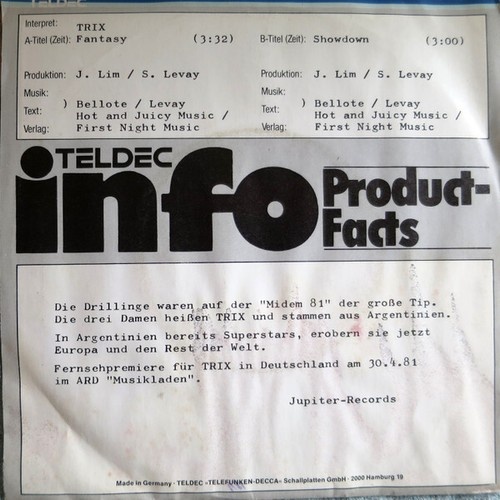 7", Single, Promo Trix (2) - Fantasy