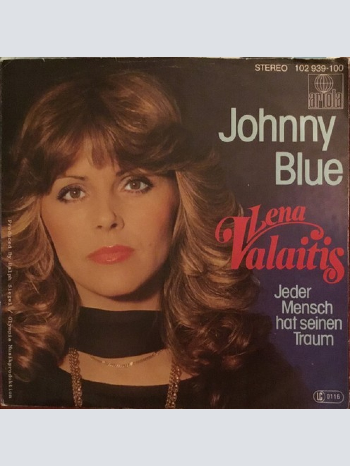 7", Single Lena Valaitis - Johnny Blue