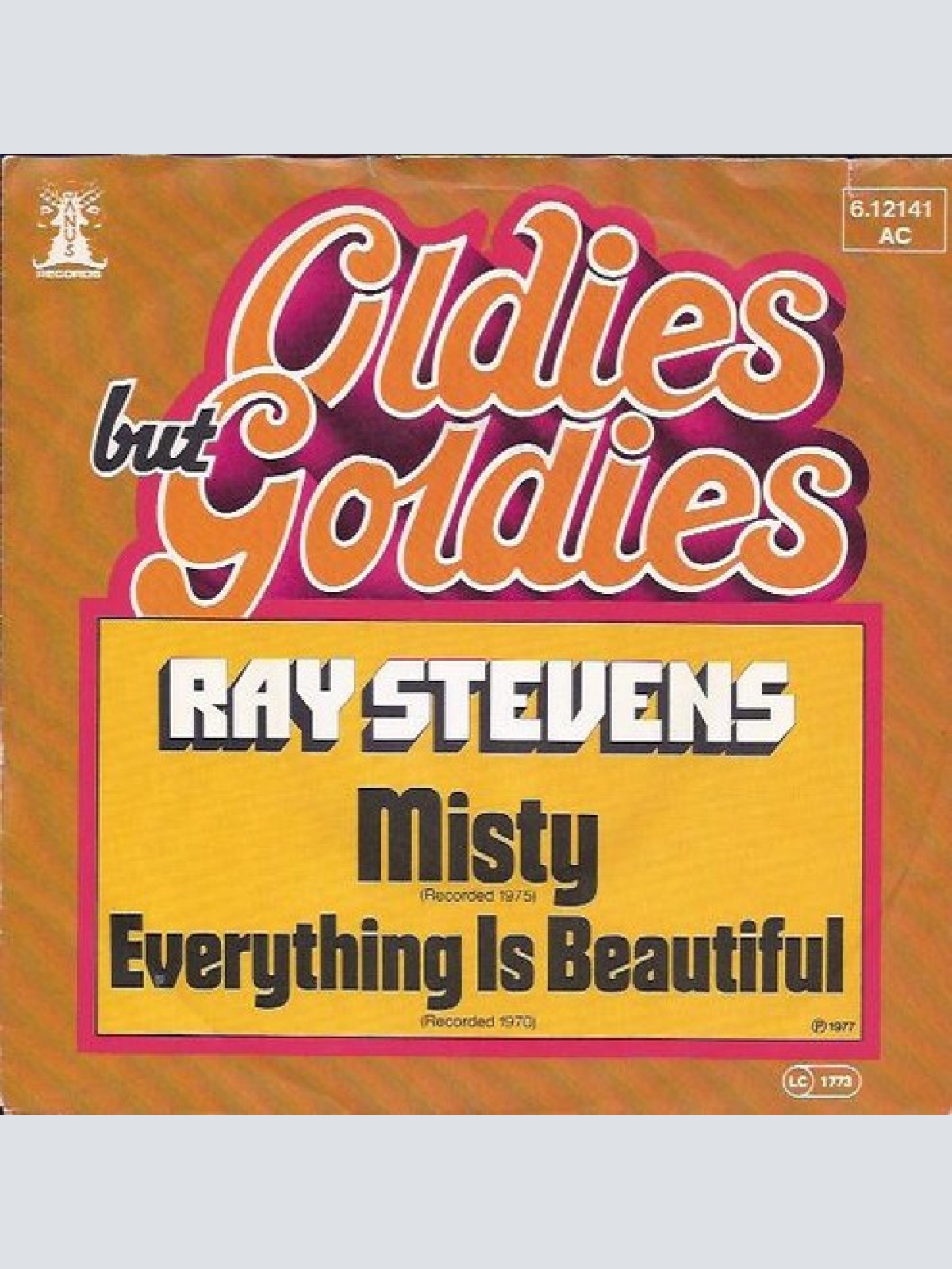 7", Single Ray Stevens - Misty / Everything Is Beautiful