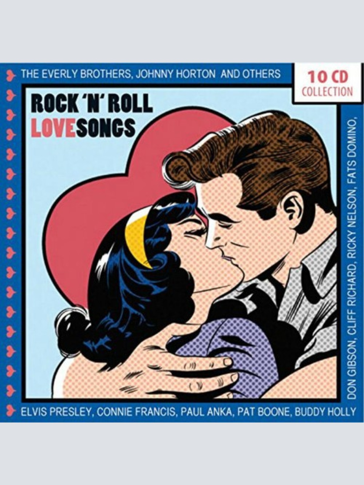 10xCD, Comp + Box Various - Rock 'n' Roll Love Songs