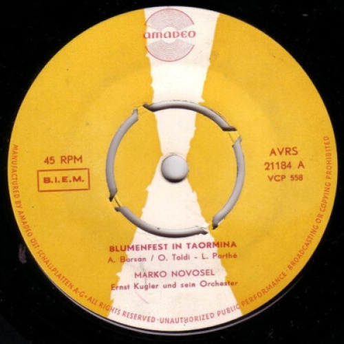 7", Single Marko Novosel - Blumenfest In Taormina / Elena Rose