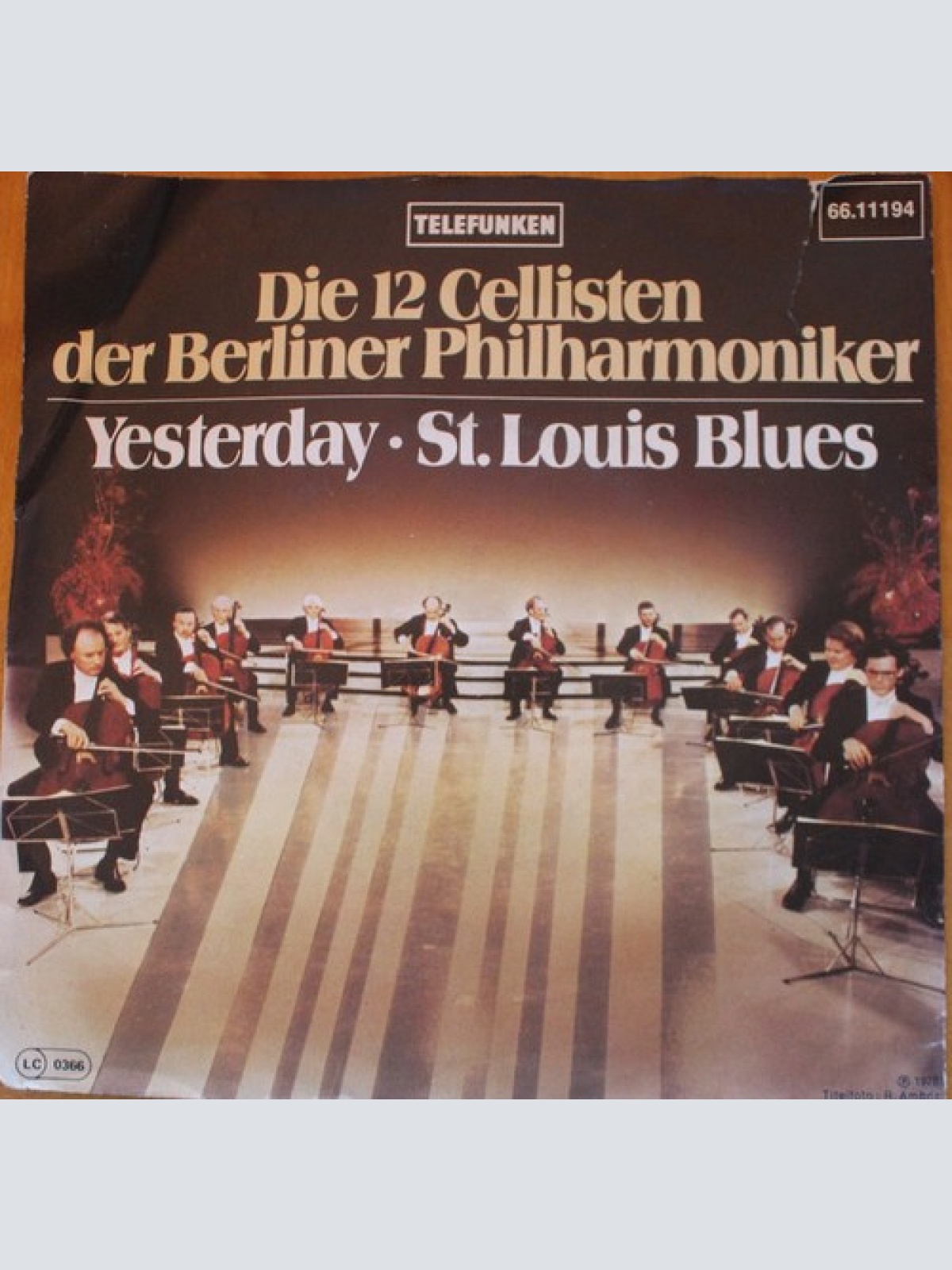7", Single, Promo, W/Lbl Die 12 Cellisten Der Berliner Philharmoniker - Yeste...