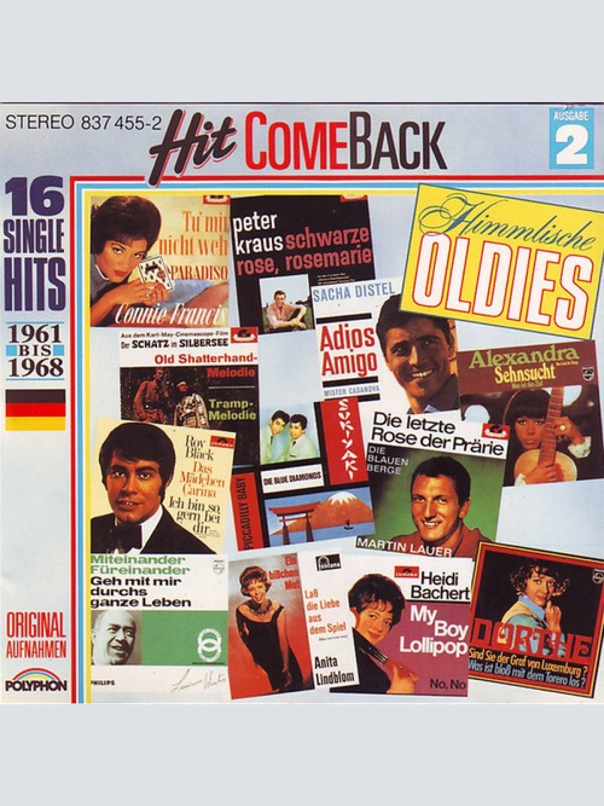 CD, Comp Various - Hit Come Back • Himmlische Oldies • Nr. 2 • 16 Single Hits...