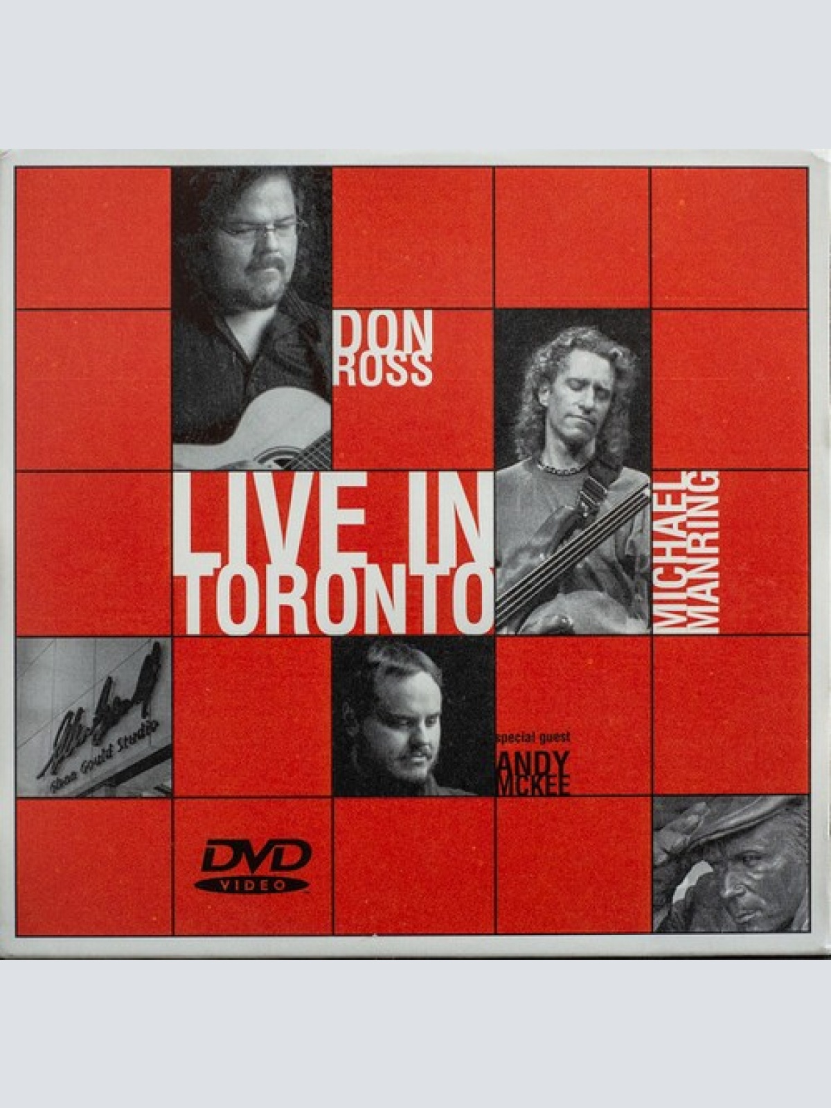 DVD Don Ross (2), Michael Manring , special guest  Andy McKee (2) - Live In T...