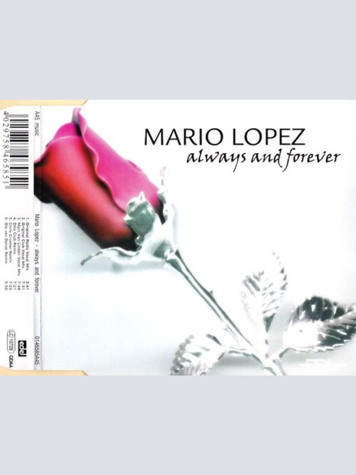 CD, Maxi Mario Lopez - Always And Forever