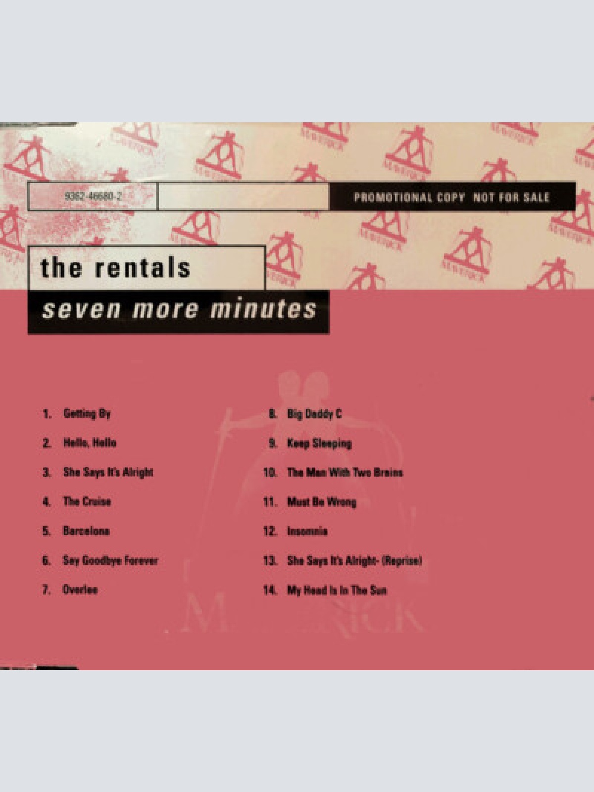CD, Album, Promo The Rentals - Seven More Minutes