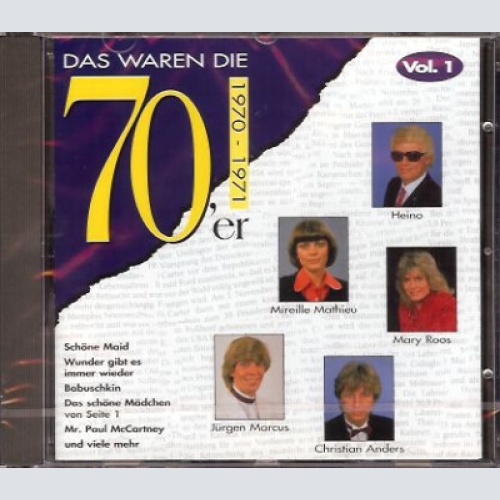 CD, Comp Various - Das Waren Die 70er - 1970-1971 Vol. 1