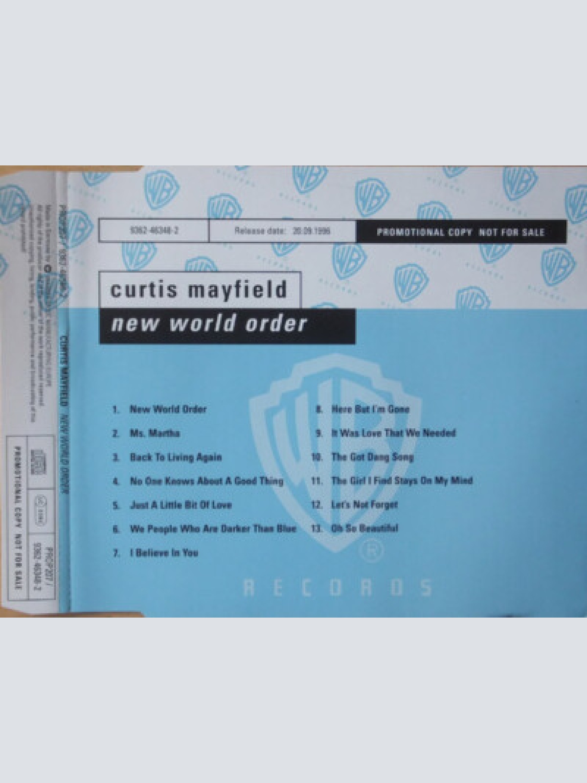 CD, Album, Promo Curtis Mayfield - New World Order