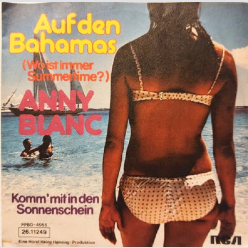 7", Single, Promo Anny Blanc - Auf Den Bahamas (Wo Ist Immer Summertime?)