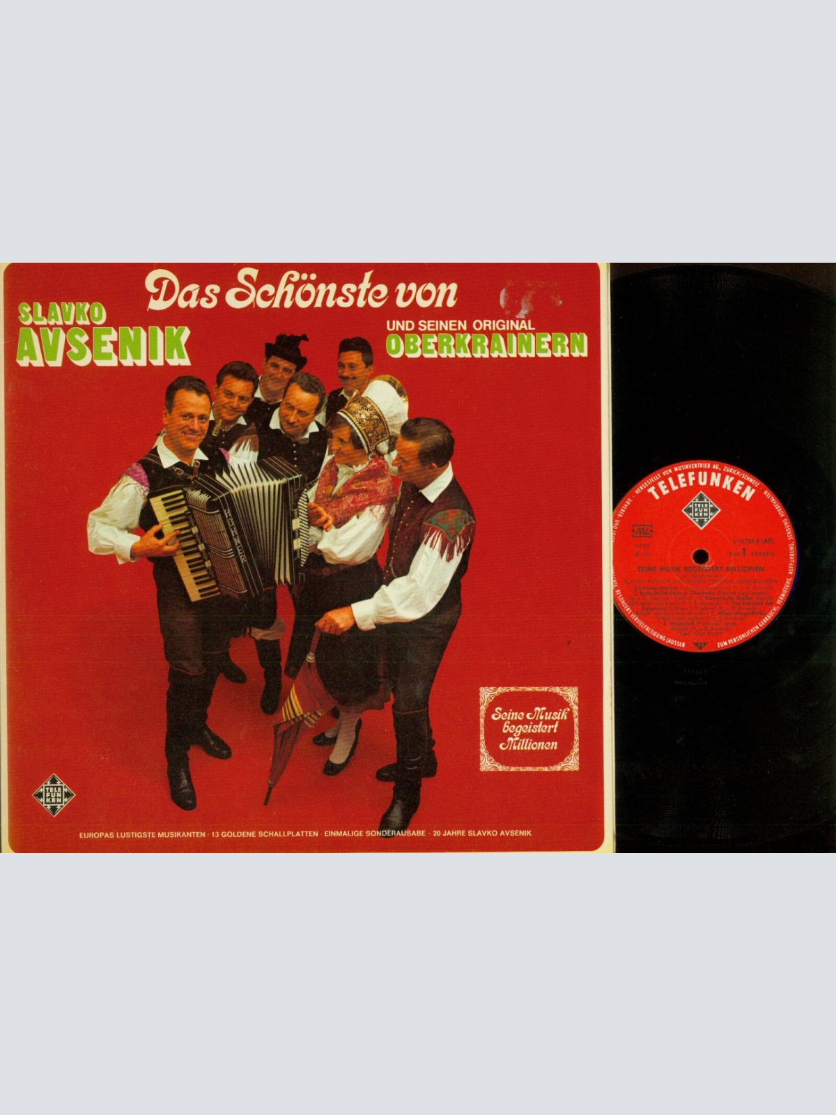 LP--Slavko Avsenik Das Schönste von     Schweiz Press