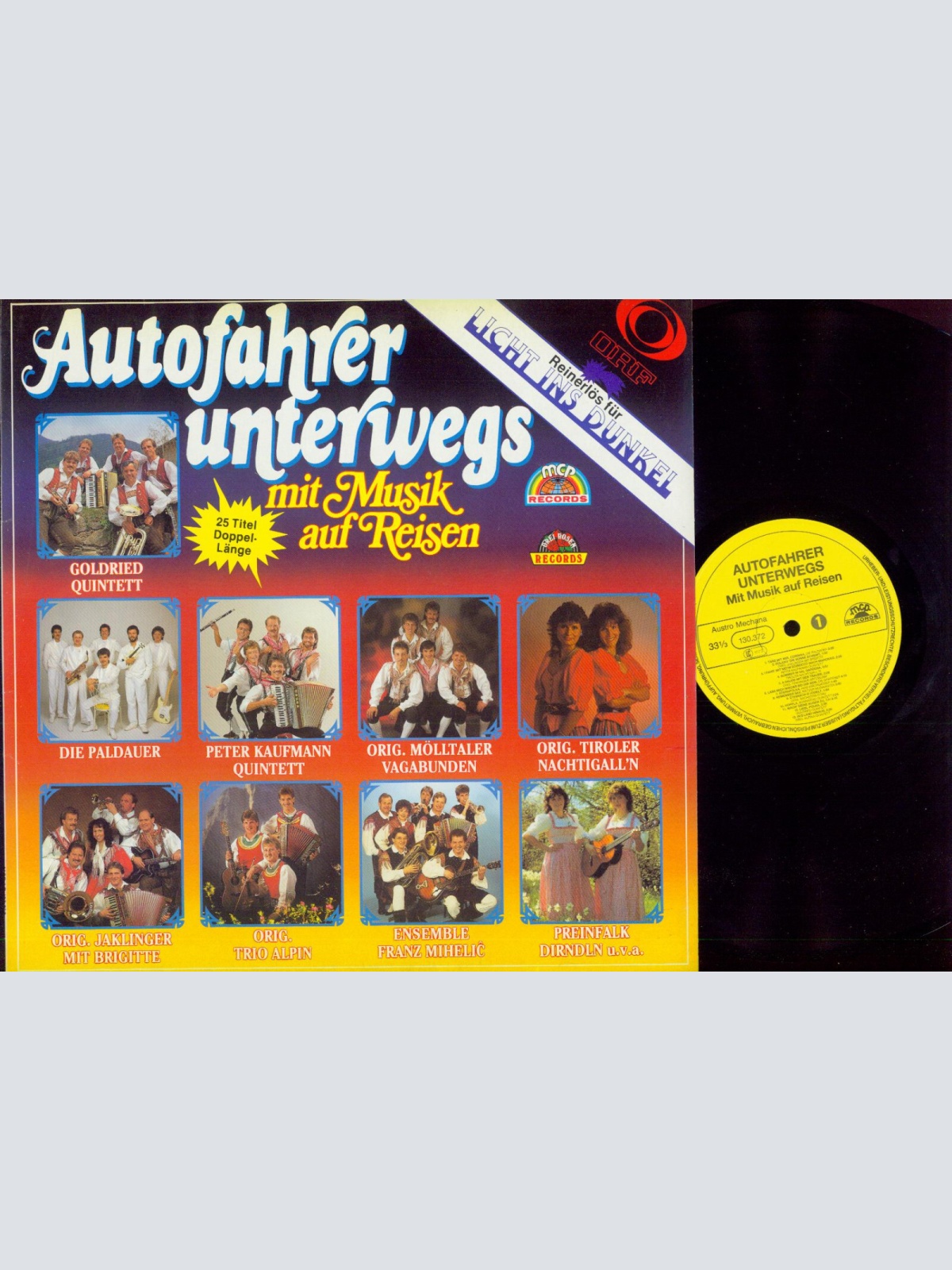 LP-Autofahrer Unterwegs Mit Musik auf Reisen   Sonnwend Quintett/ Alpina Quinte