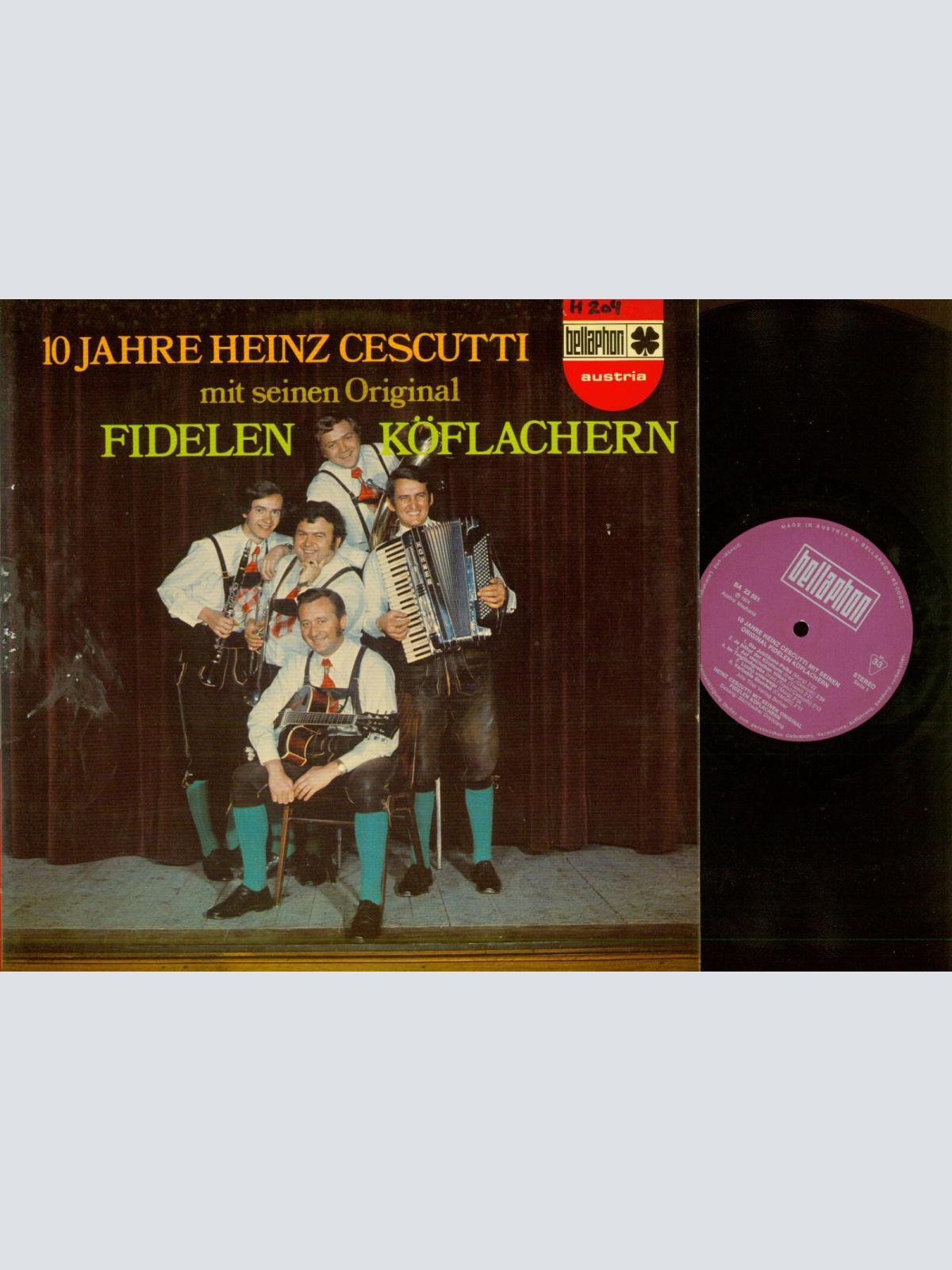 LP-10 Jahre Heinz Cescutti mit seinen Original Fidelen Köflachern