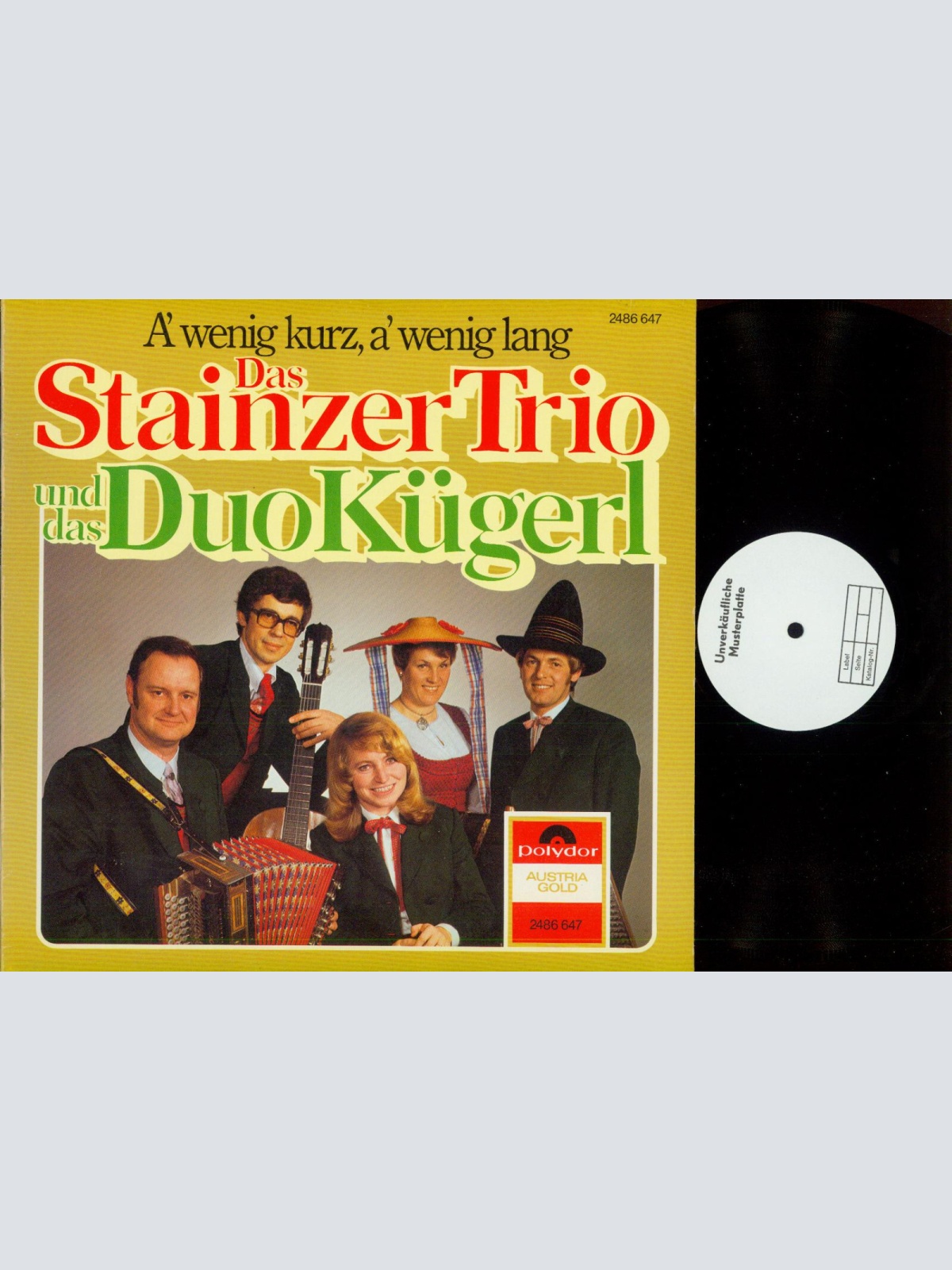 LP-Das Stainzer trio und das Duo Kügerl   Musterplatte