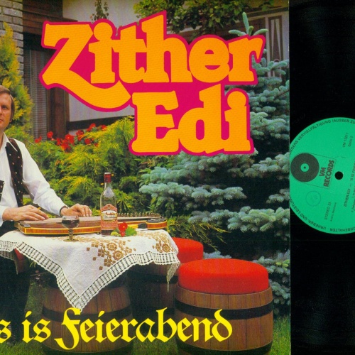 LP--Zither Edi      's is Feierabend   VM Records