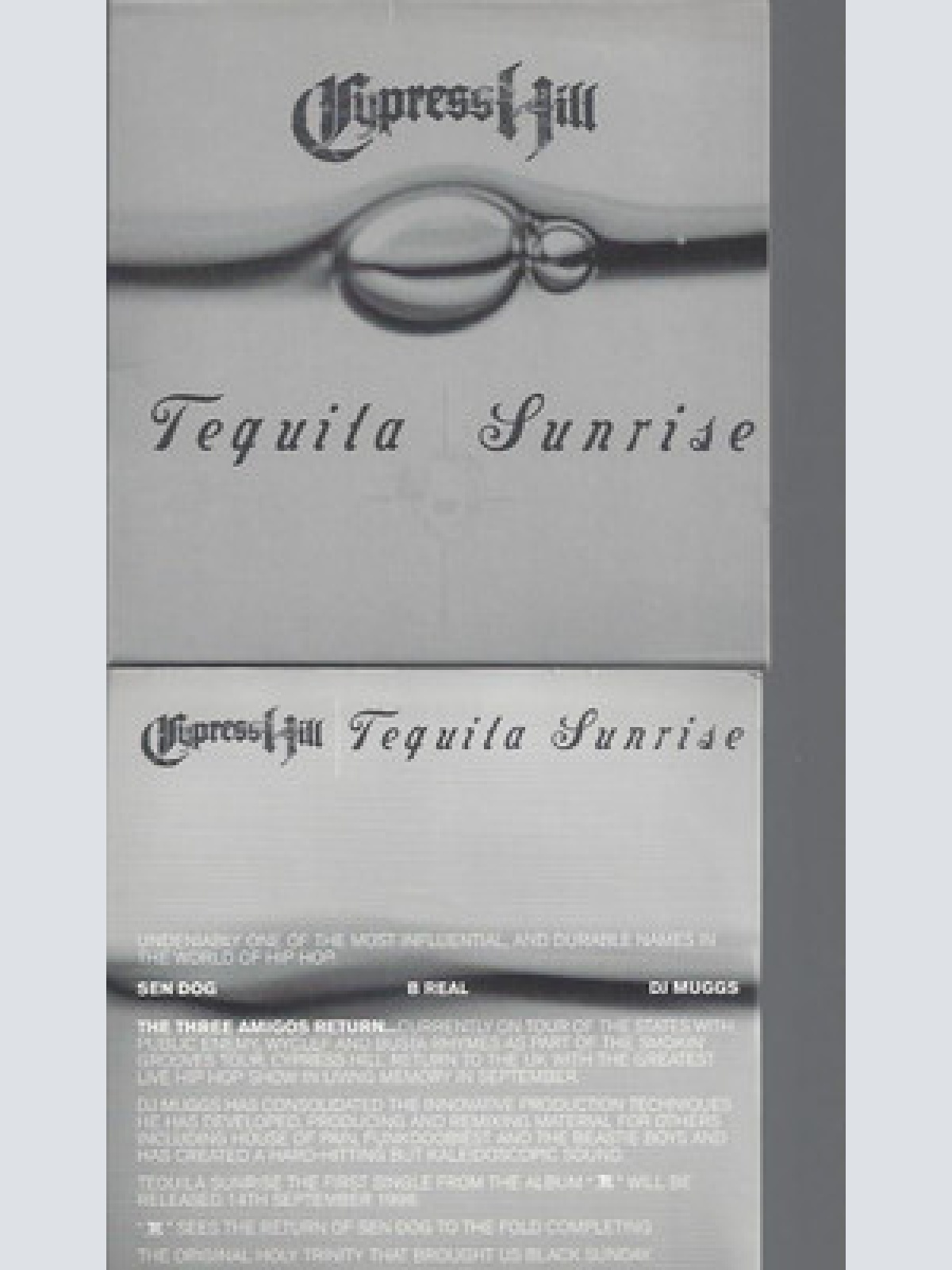 CD--PROMO--CYPRESS HILL--TEQUILA SUNRISE