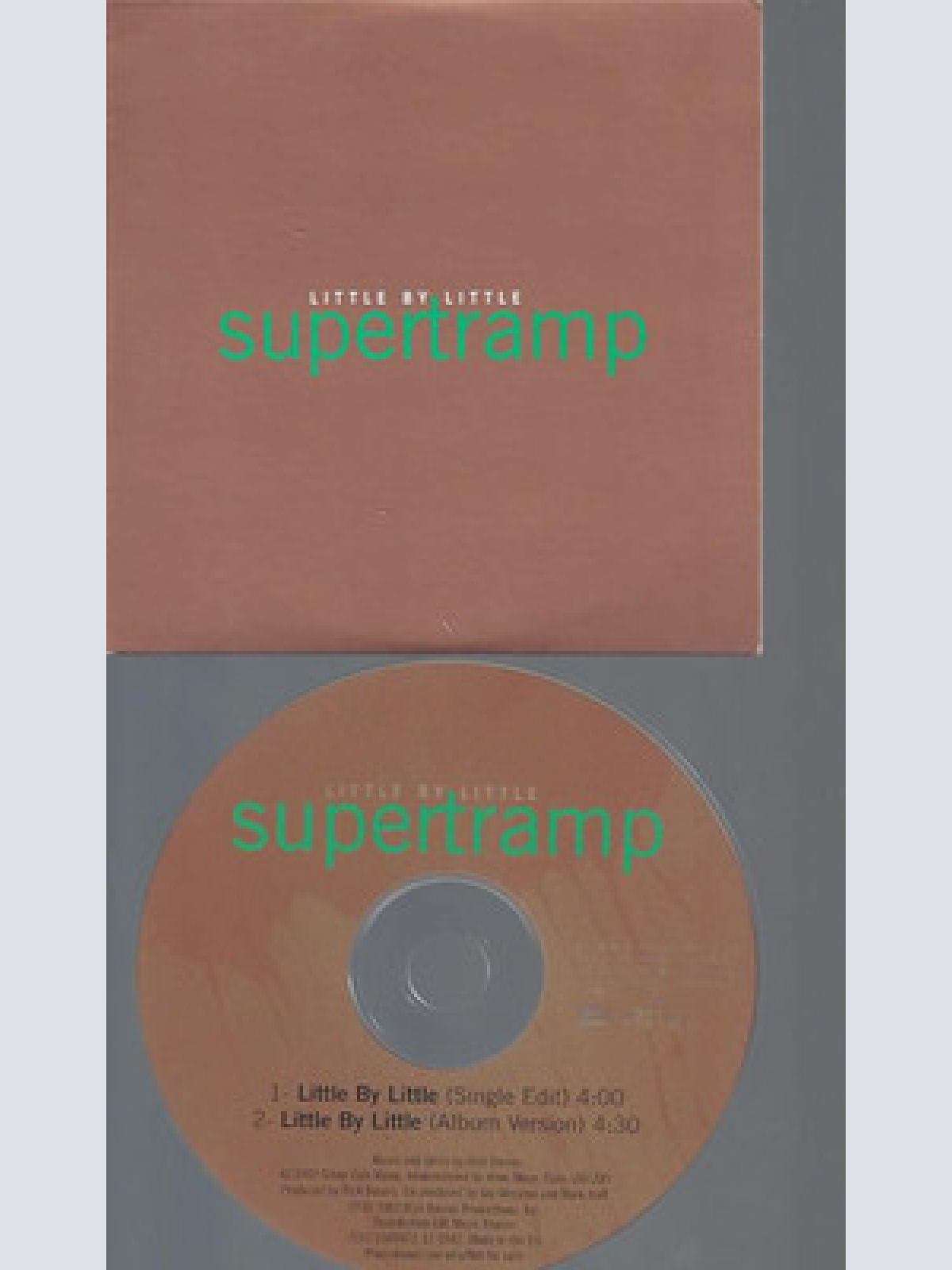 CD--PROMO--SUPERTRAMP--LITTLE BY LITTLE