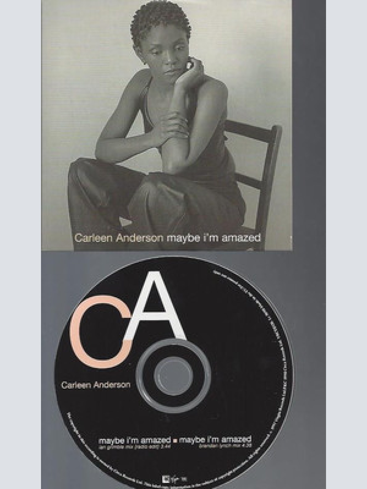 CD--CARLEEN ANDERSON--MAYBE I'M AMAAZED--2 TRACK PROMO