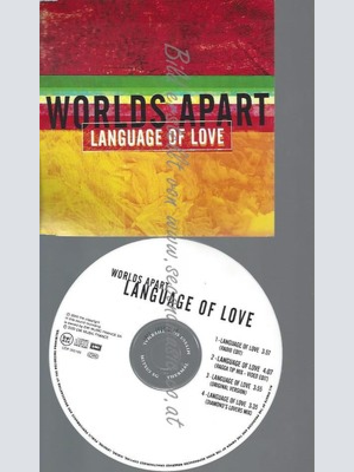 CD--PROMO--WORLDS APART--LANGUAGE OF LOVE --4 TRACKS