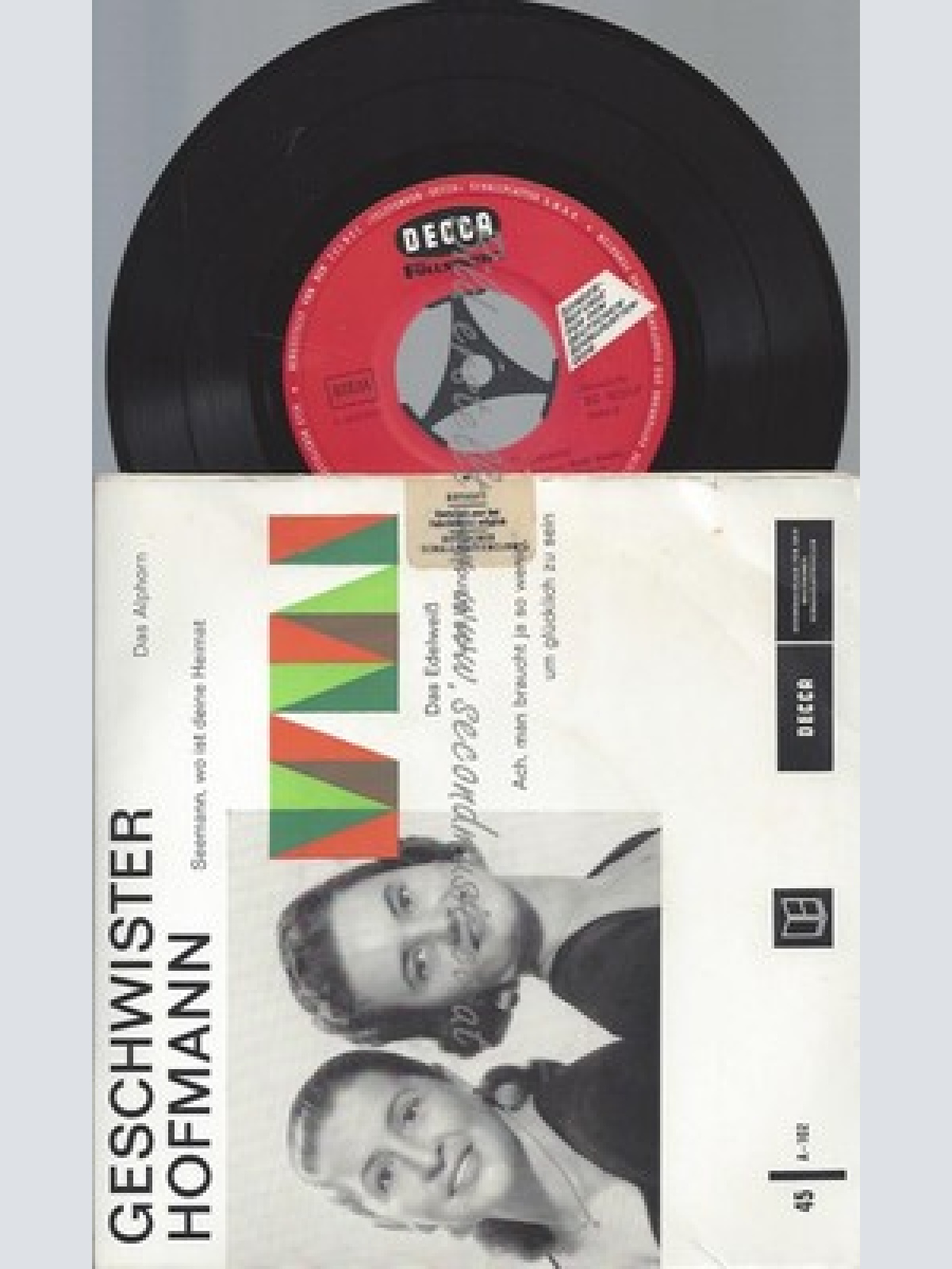 7"EP--GESCHWISTER HOFMANN--DAS ALPHORN