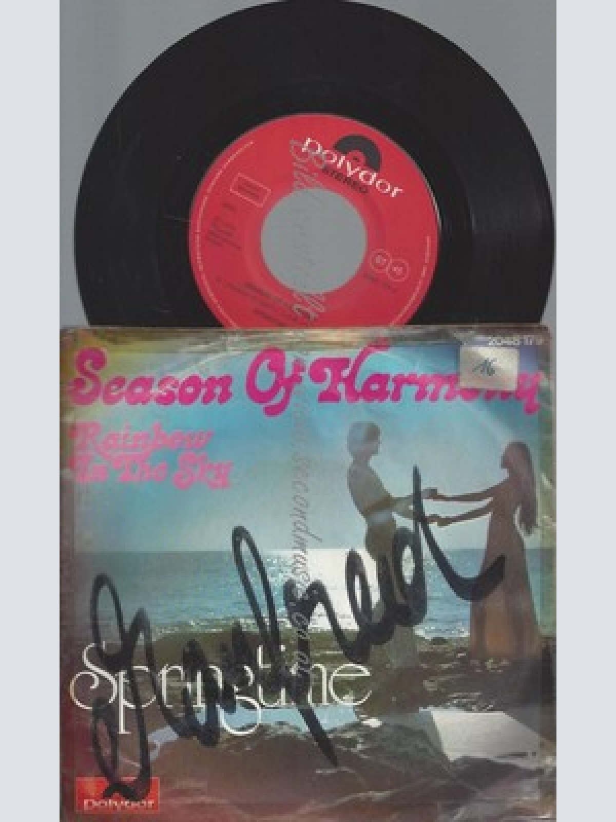 7"SPRINGTIME--SEASON OF HARMONY--COVER BESCHRIFTET WORN--VINYL VG-