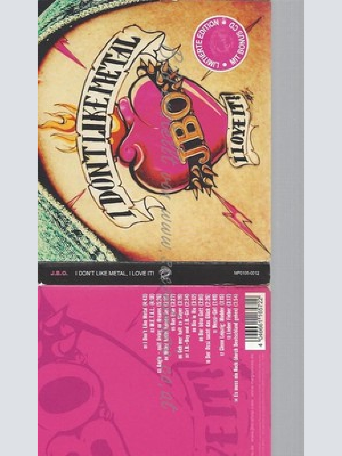 CD--J.B.O. -- --CD -- I DON'T LIKE METAL --LIMITED EDITION-