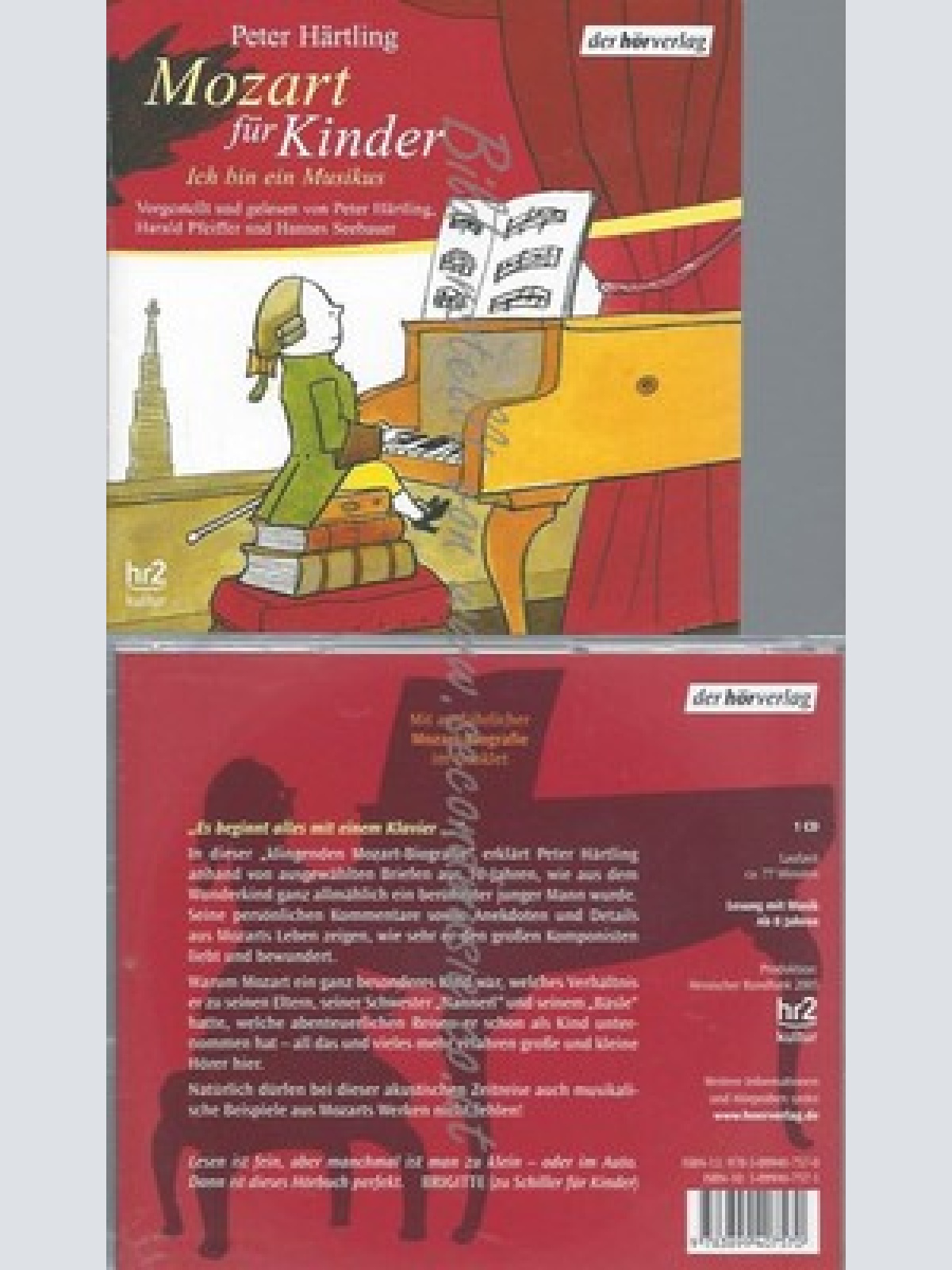 CD--PETER HÄRTLING, WOLFGANG AMADEUS MOZART, HARALD PFEIFFER UND HANNES SEEBAUER