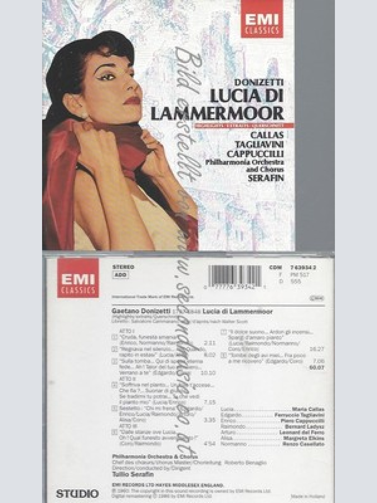 CD--CALLAS, SERAFIN, POL UND GAETANO DONIZETTI -KOMPONIST- -- -- LUCIA DI LAMMER