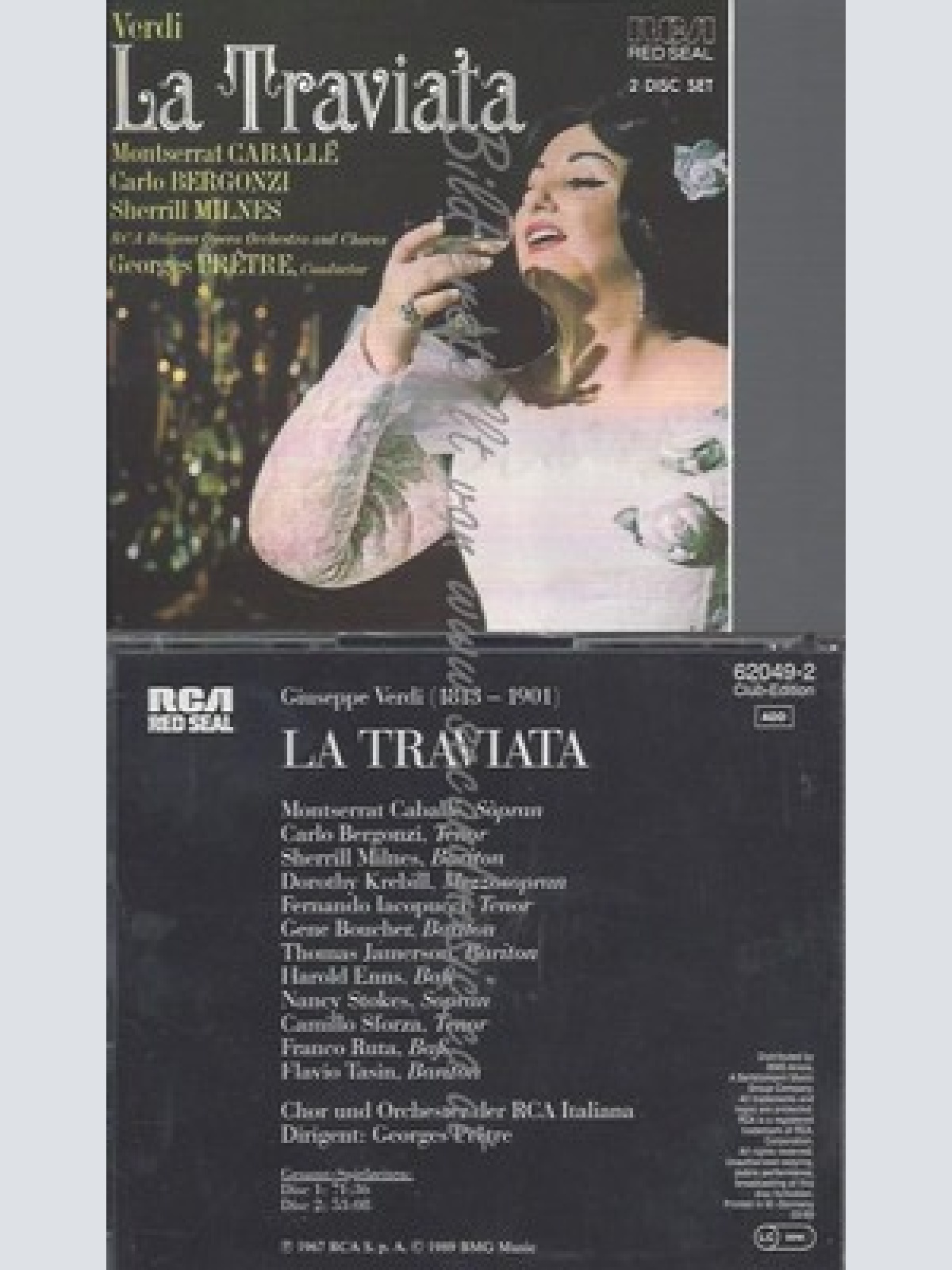 CD--VERDI-LA TRAVIATA--2CD--CLUB RCA--MONTSERRAT CABALLE