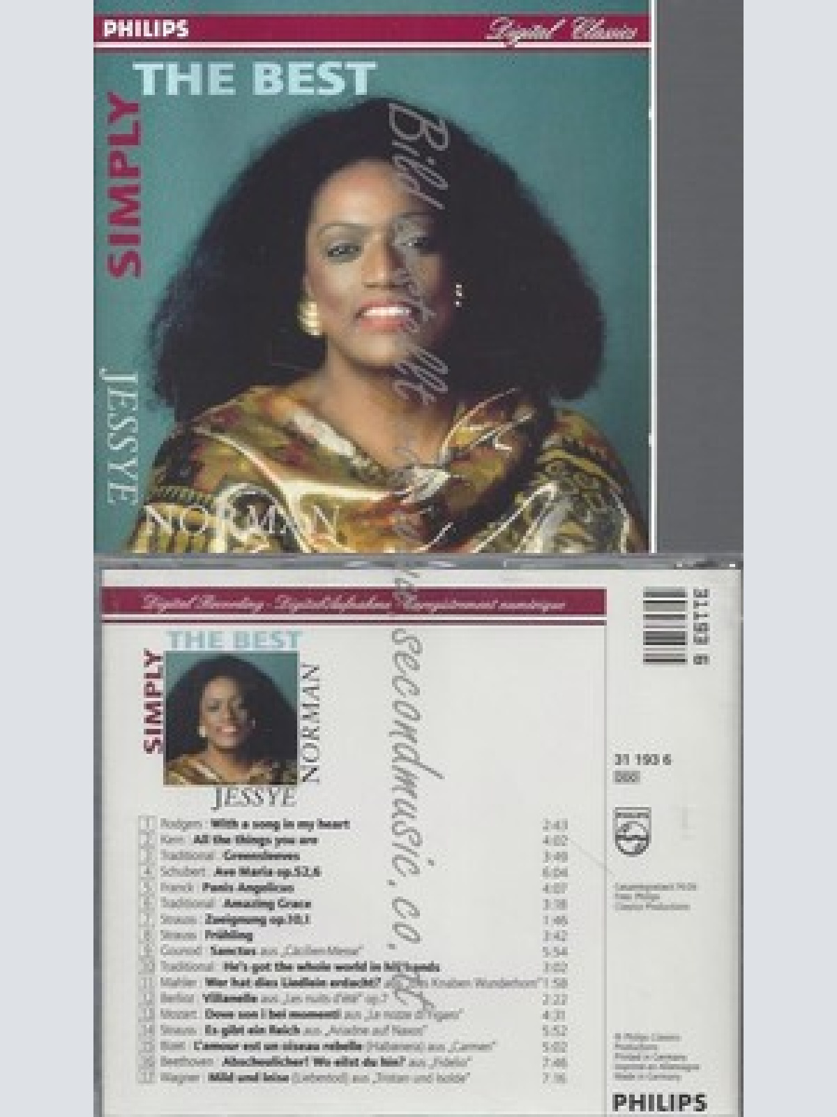CD--JESSYE NORMAN--SIMPLY THE BEST