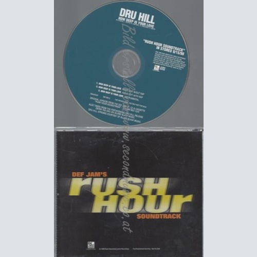 CD--PROMO--DRU HILL FEAT REDMAN--HOW DEEP IS YOUR LOVE--3TR