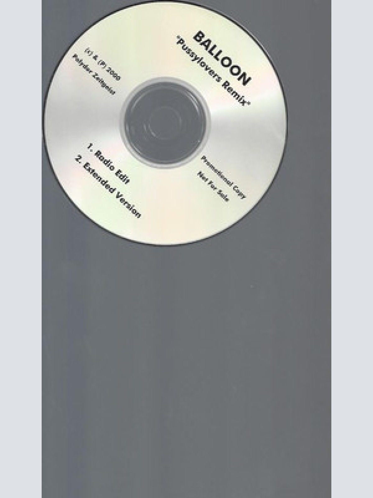 CD--PROMO--BALLOON--PUSSYLOVERS REMIX