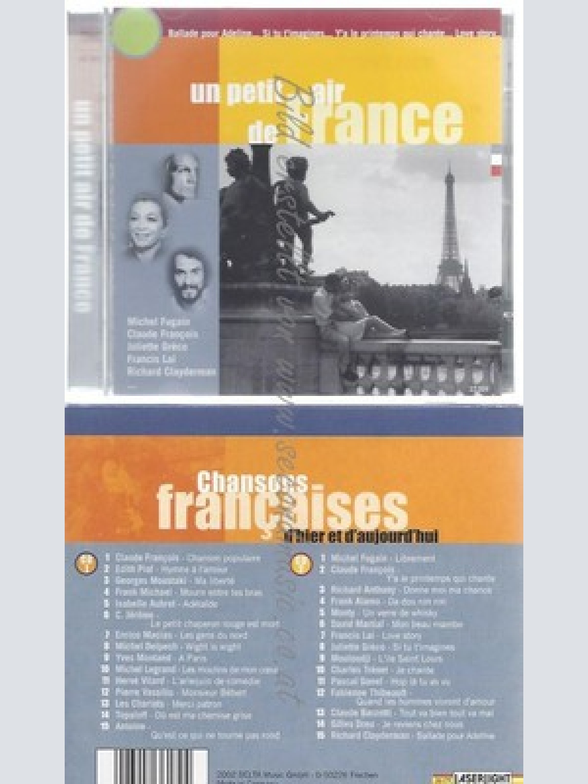 CD--VARIOUS -- --CD -- CHANSONS FRANCAISES-D'HIER ET