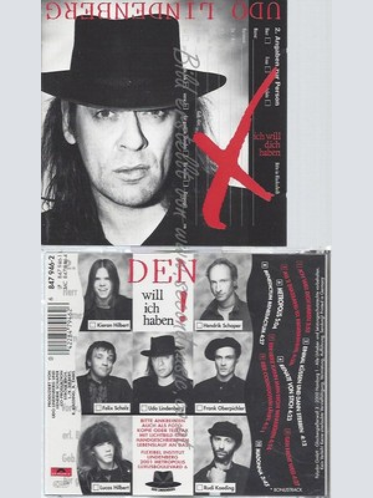 CD--UDO LINDENBERG -- -- ICH WILL DICH HABEN