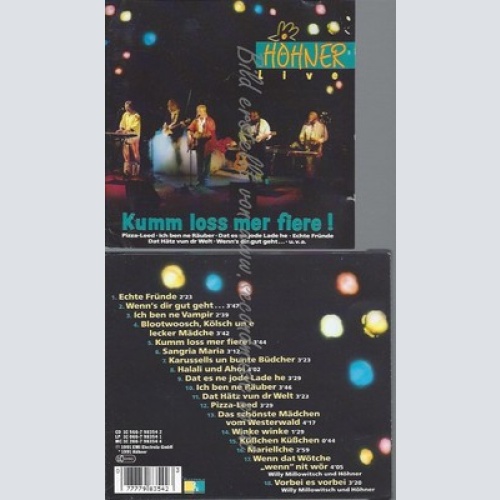 CD--HÖHNER -- -- KUMM LOSS MER FIERE! LIVE!