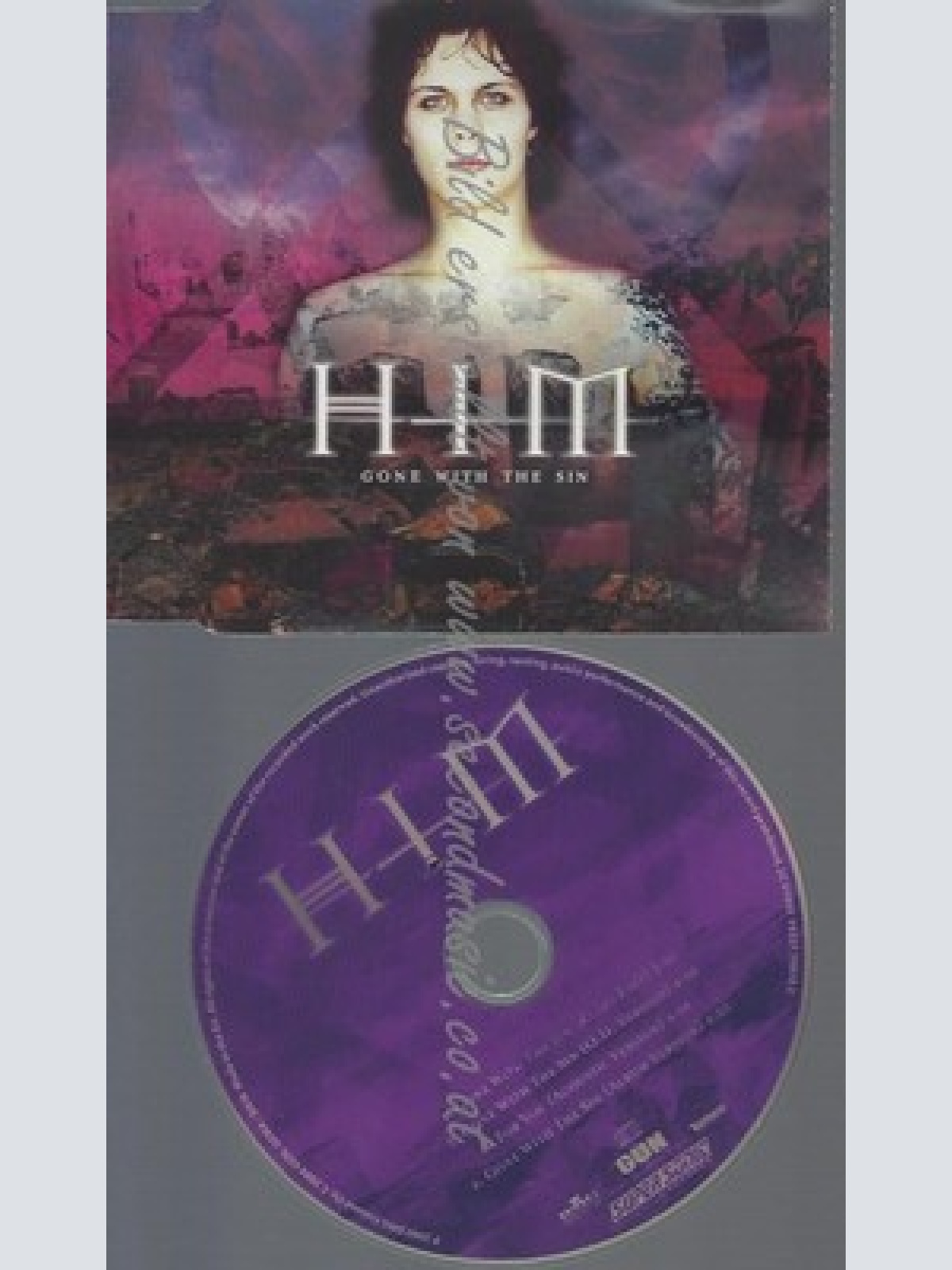 CD--HIM UND VARIOUS -- - SINGLE -- GONE WITH THE SIN