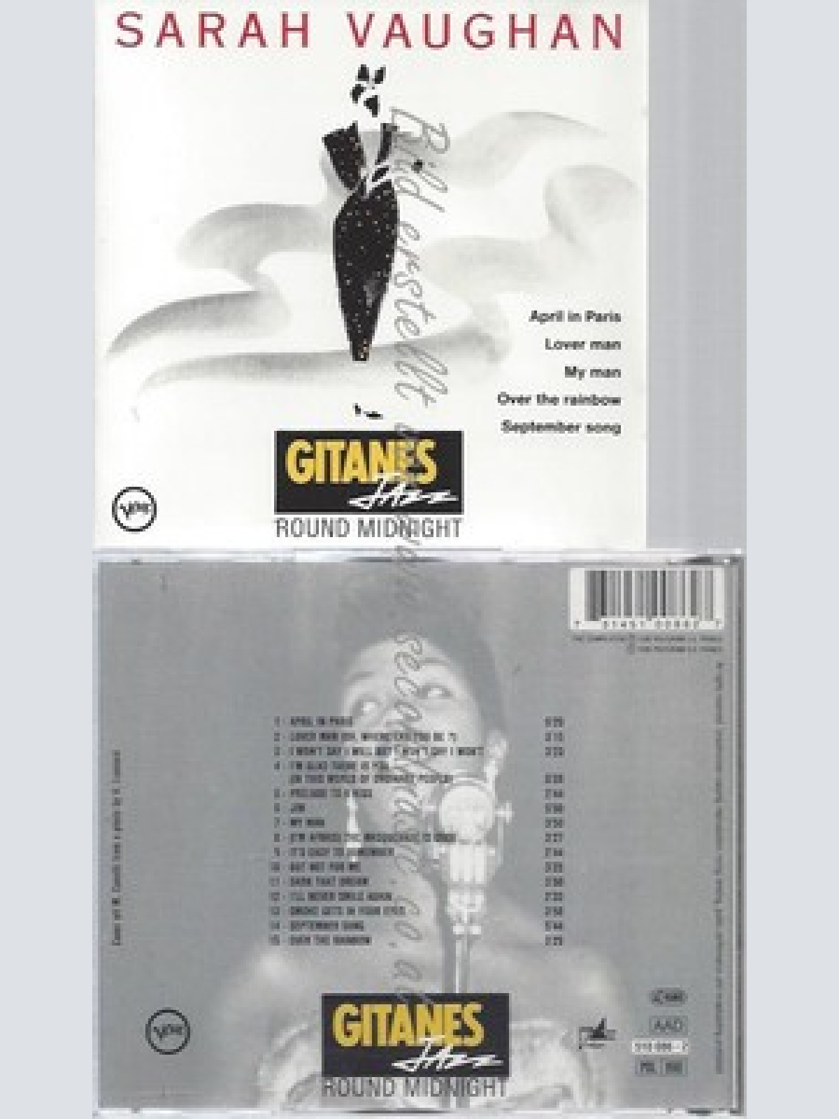 CD--SARAH VAUGHAN -- -- JAZZ ROUND MIDNIGHT