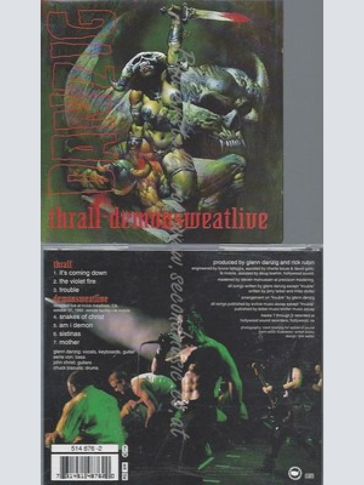 CD-- DANZIG -- THRALL DEMONSWEATLIVE -