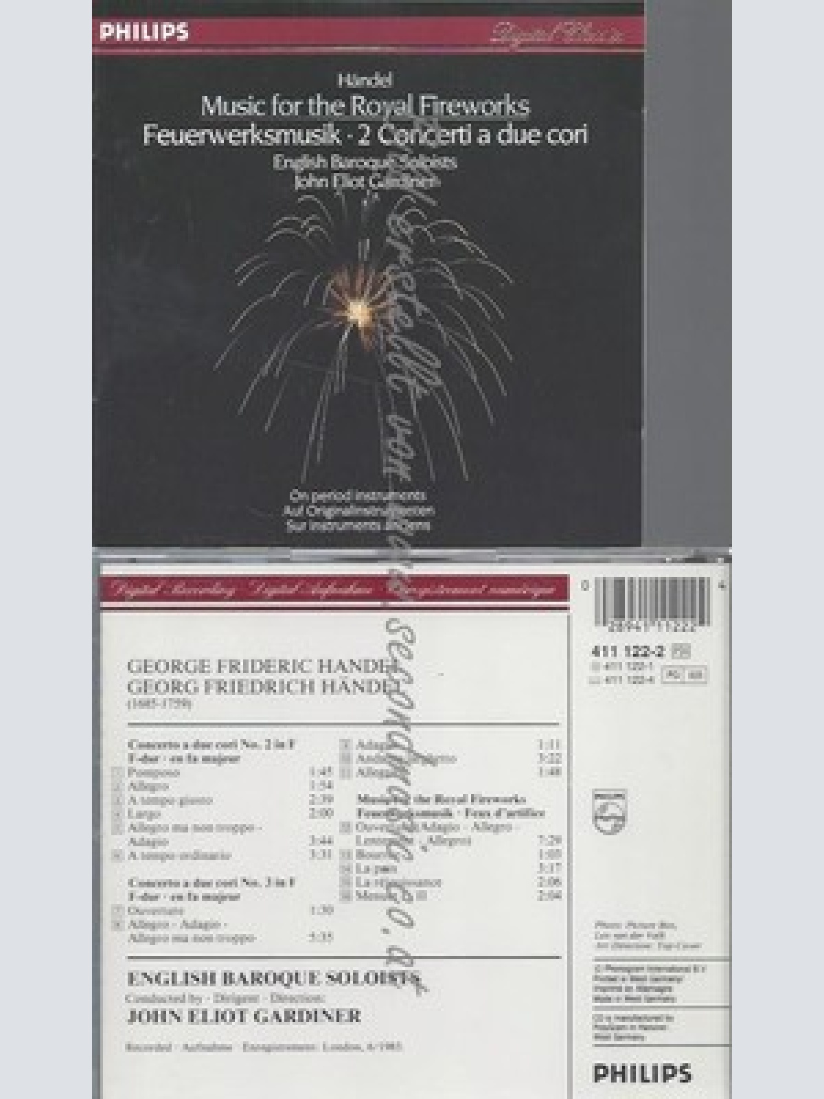 CD--GARDINER, ENGLISH BAROQUE SOLOISTS UND HÄNDEL -KOMPONIST- -- - IMPORT -- MUS