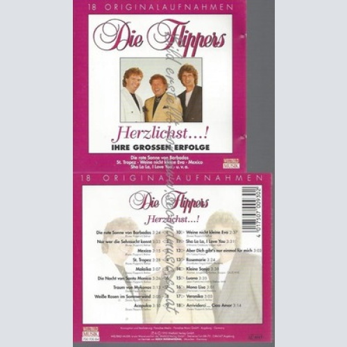 CD--FLIPPERS,DIE UND VARIOUS--HERZLICHST-DIE GROSSEN ERFOLGE-