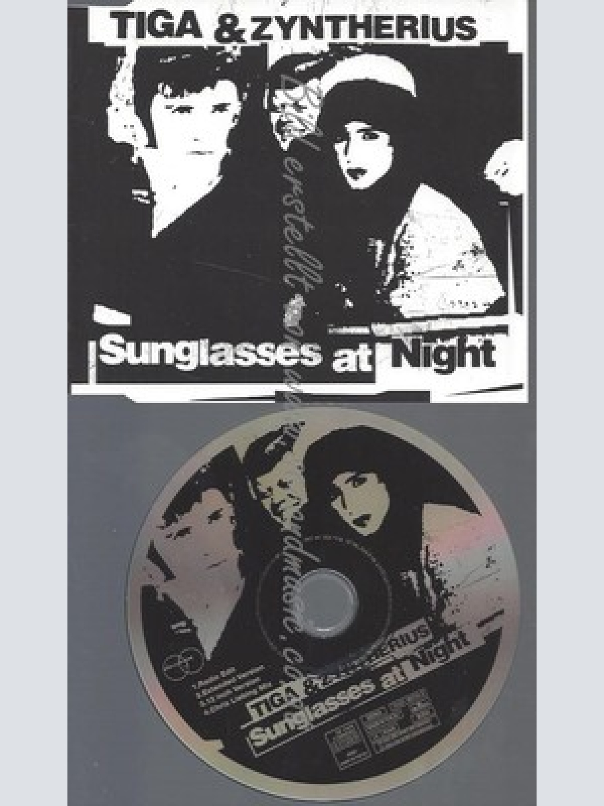 CD--TIGA & ZYNTHERIUS -- - SINGLE -- SUNGLASSES AT NIGHT