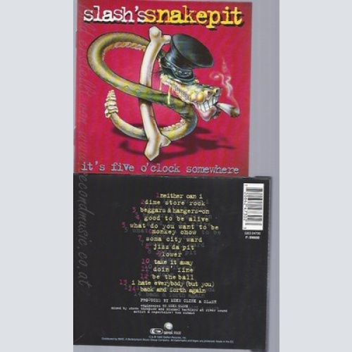 CD--SLASH'S SNAKEPIT--IT'S FIVE O'CLOCK SOMEWHERE-